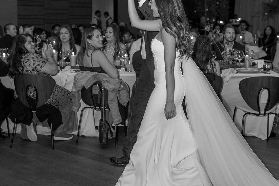 Bride and groom grand entrance