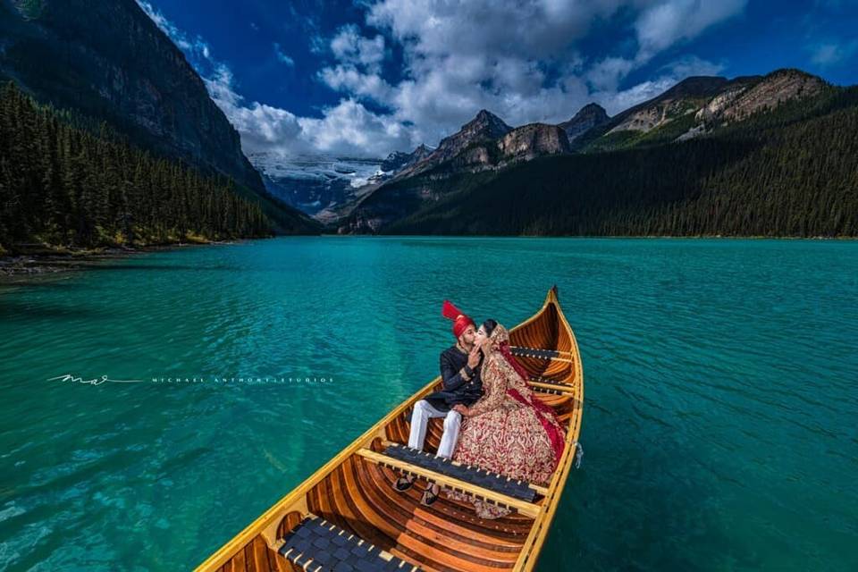 Banff Canada shaadi bride