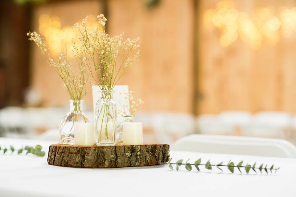 Using our centerpiece options!