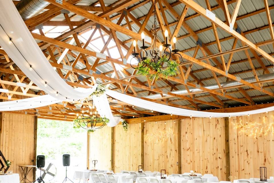 The new inside of the barn