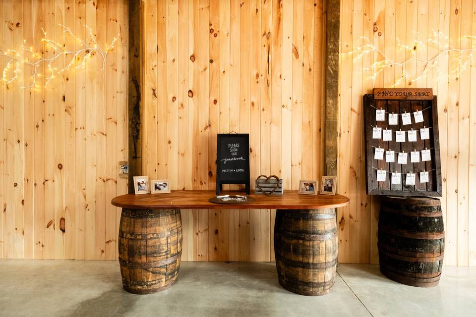 Yours to use, our barrels/bar