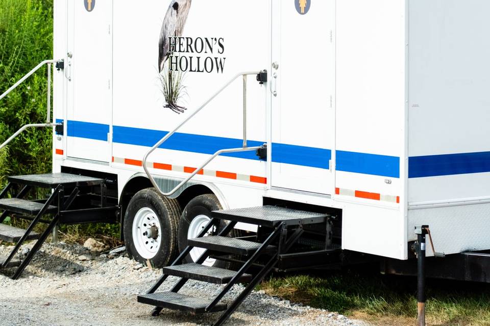 Luxury restroom trailers!