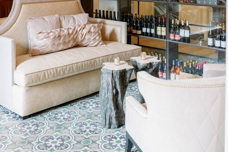 Living Room + Wine Wall