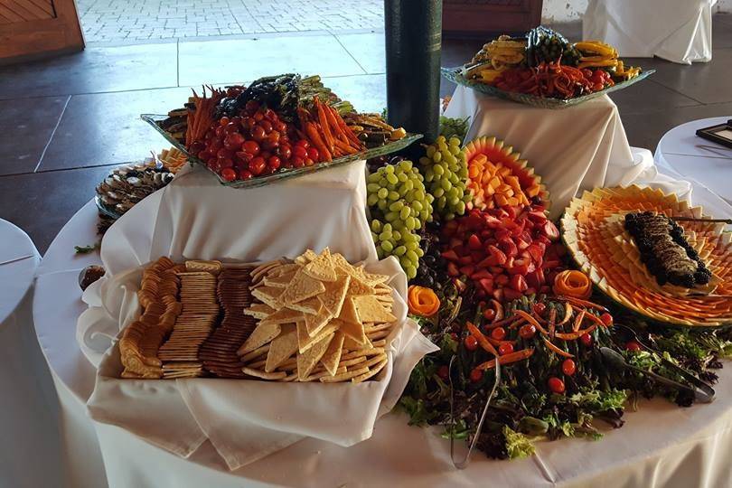 Fruit and Cheese Displays are an eye catcher