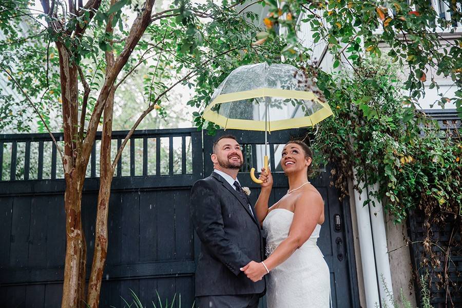 Rainy Savannah Wedding