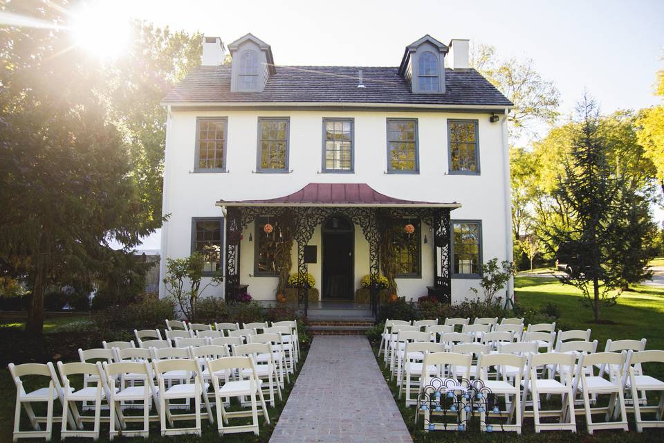 Ceremony on the porch