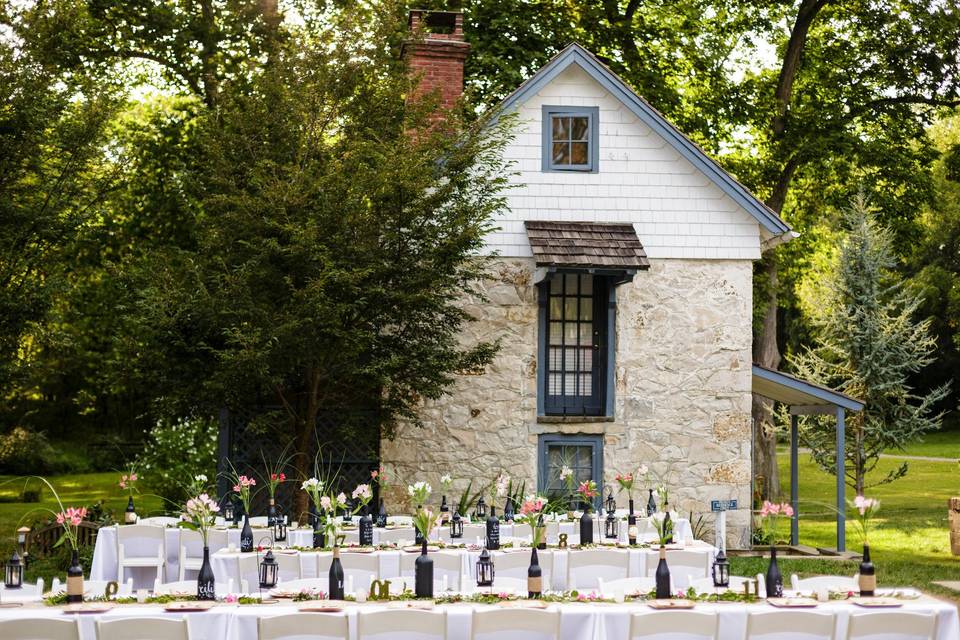 Garden wedding at Duportail