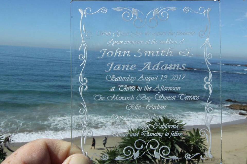 Custom wedding invitations