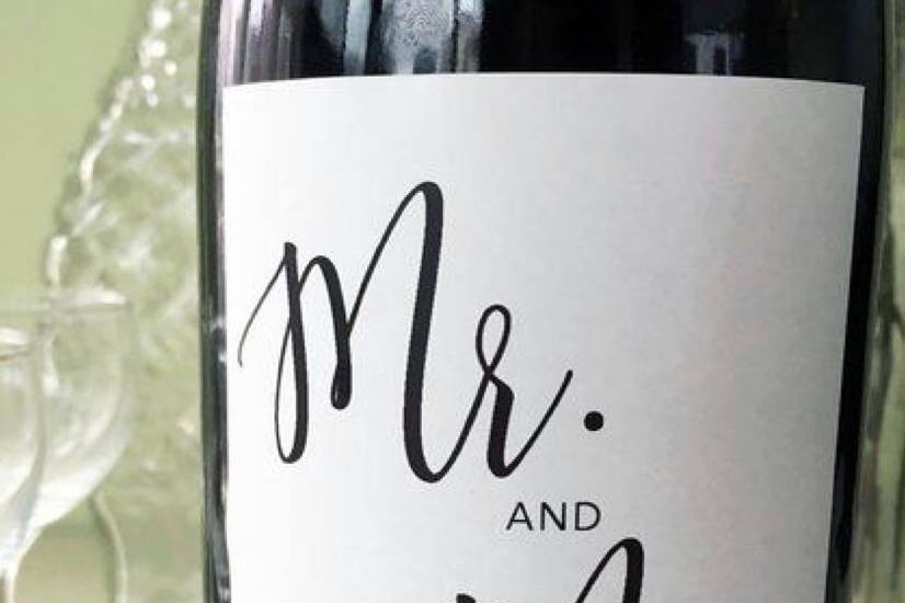 Custom wine labels