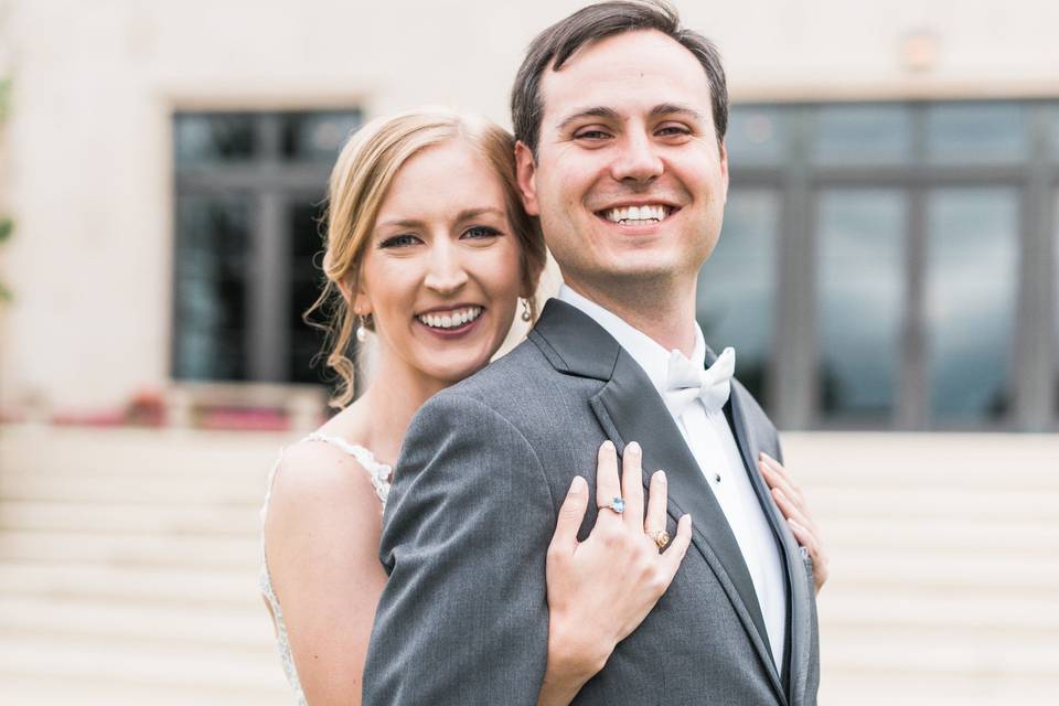 Elegant couple portrait