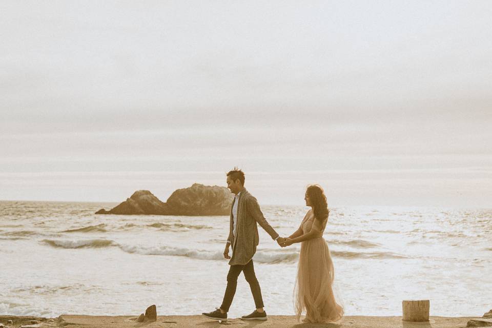 Beach engagement