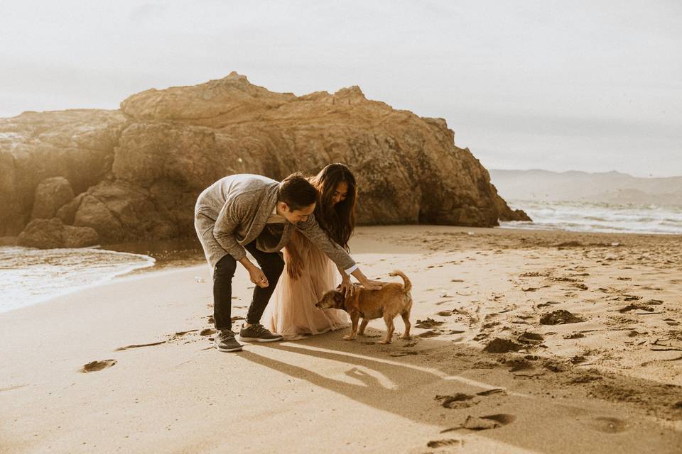 Beach engagement