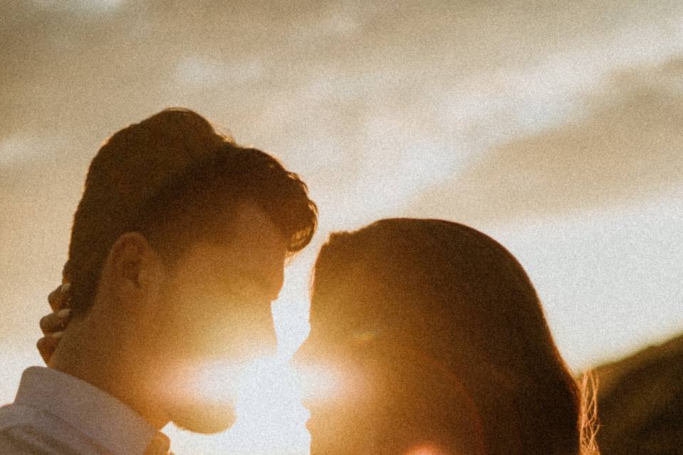 Golden hour elopement