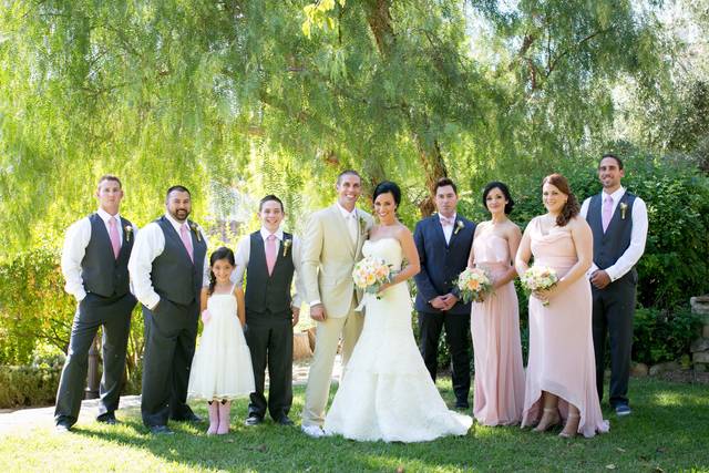 The beautiful bridal party