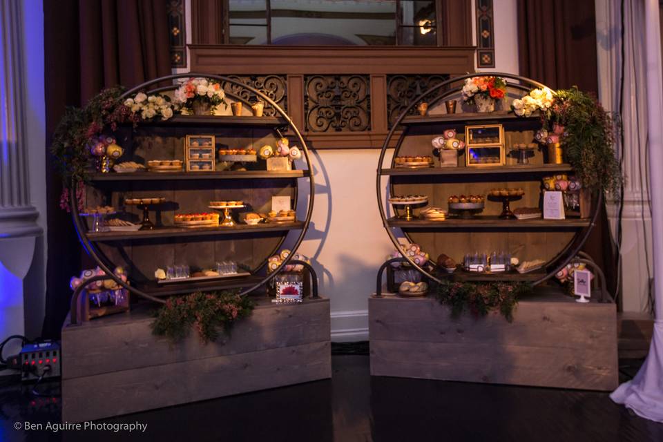 The dessert bar was out of this world with donuts, cookies, and mini pies and pie pops!