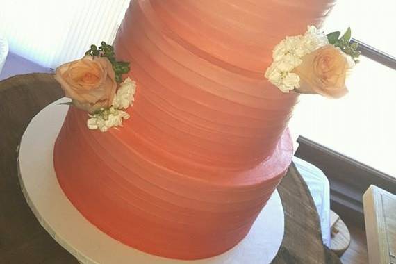 4-tier wedding cake