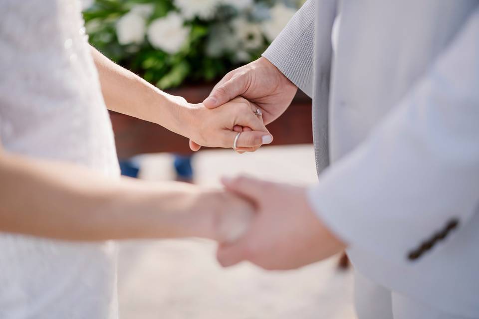 Holding hands