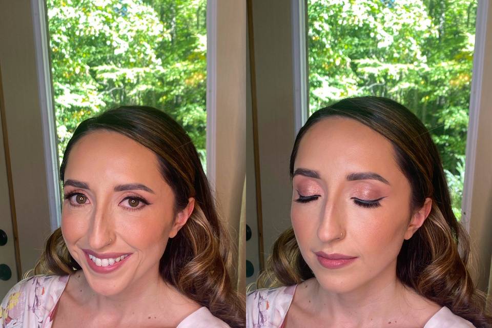 Blushing Bridal Glam