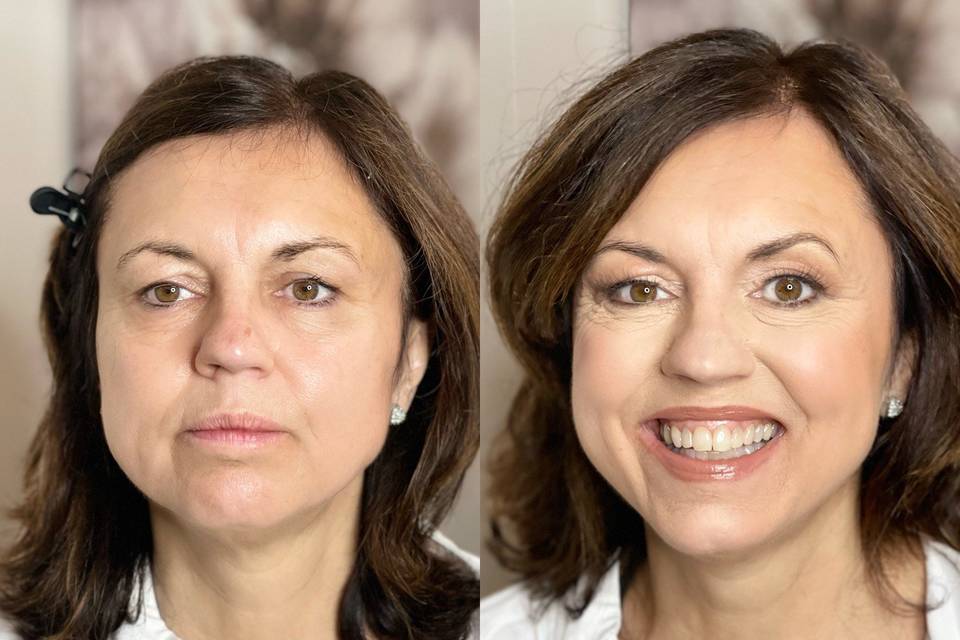 Before & After Natural Glam