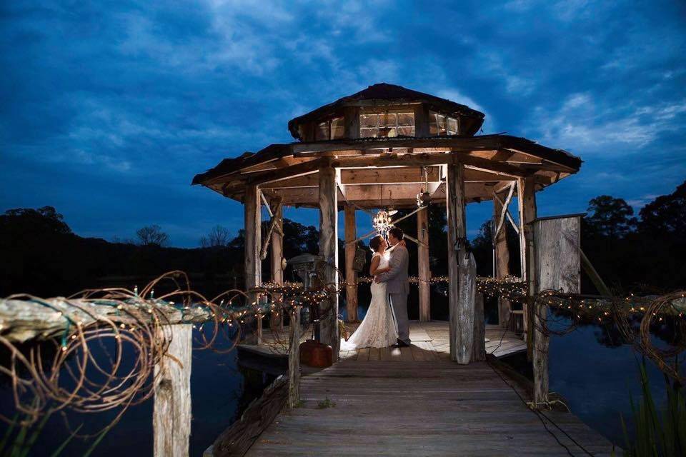 Gazebo at dusk