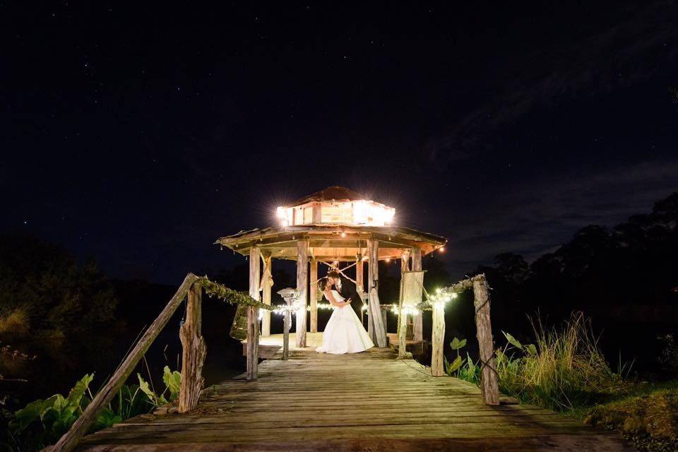 Gazebo at night