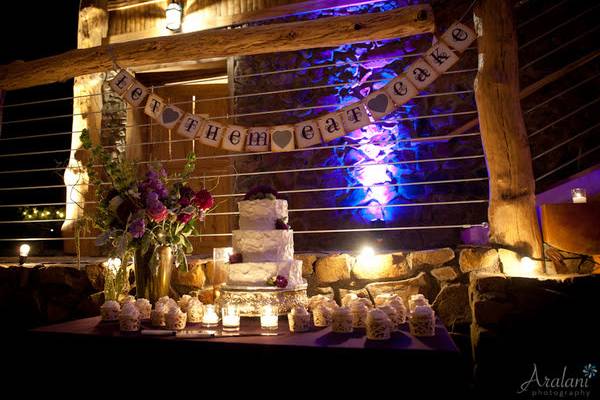 Candlelit Cake Table