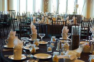 Table setup with centerpiece