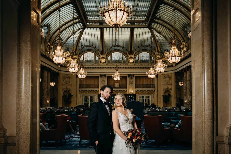 Palace hotel couple