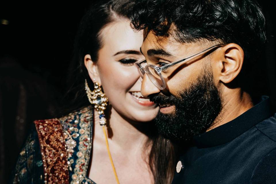 Couple on dance floor