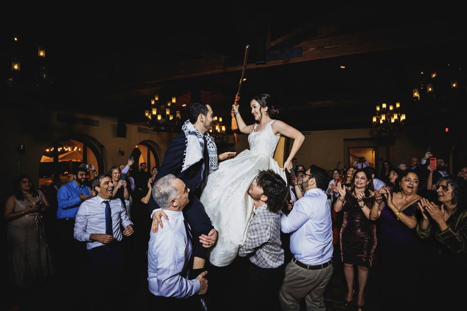 Couple on dance floor