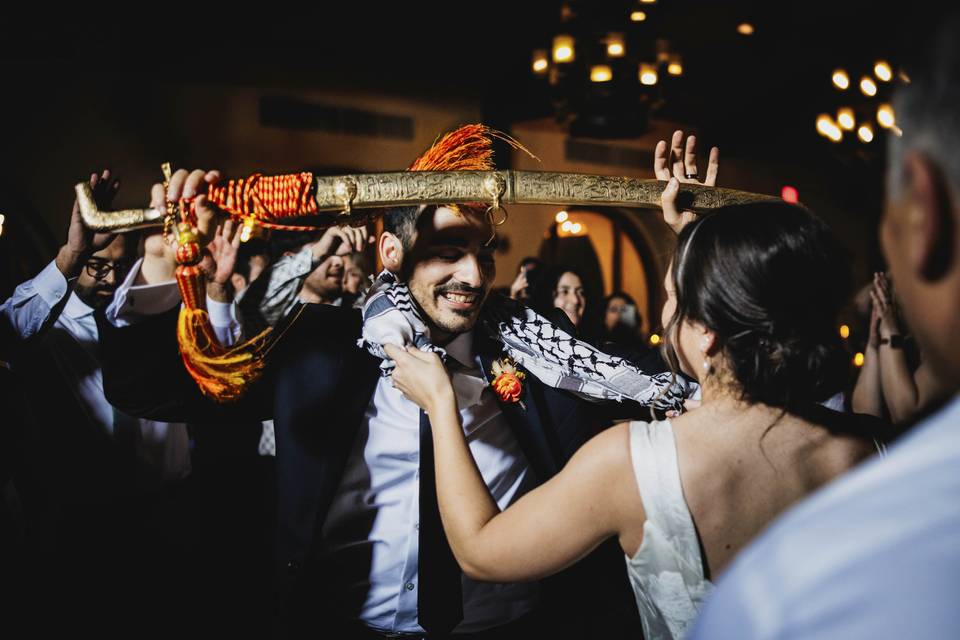 Couple on dance floor