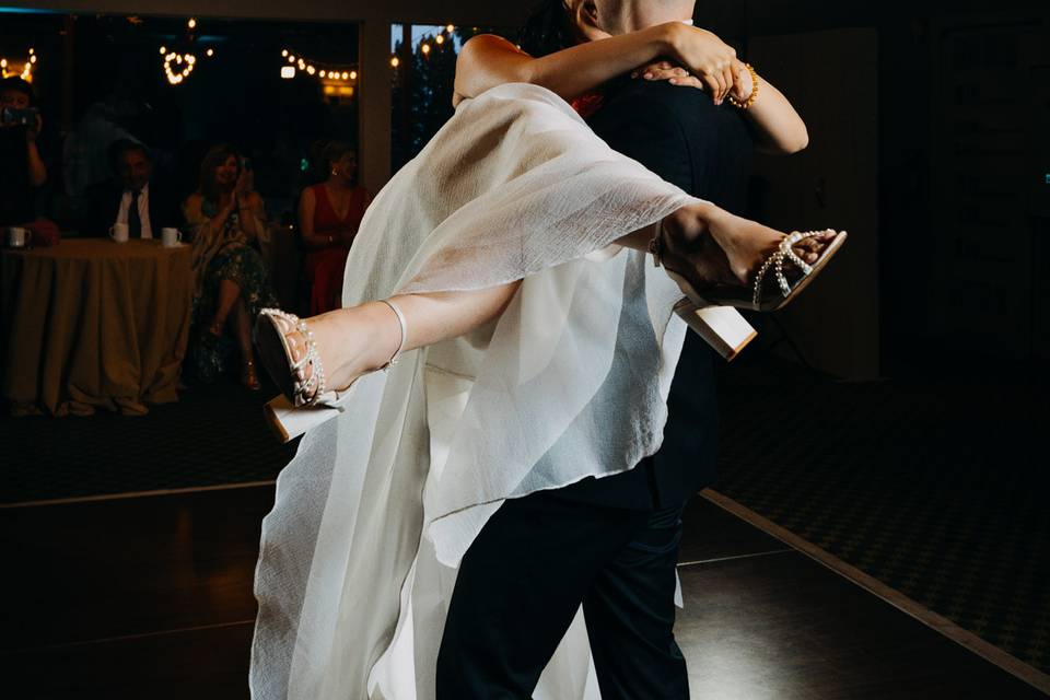 Couple on dance floor