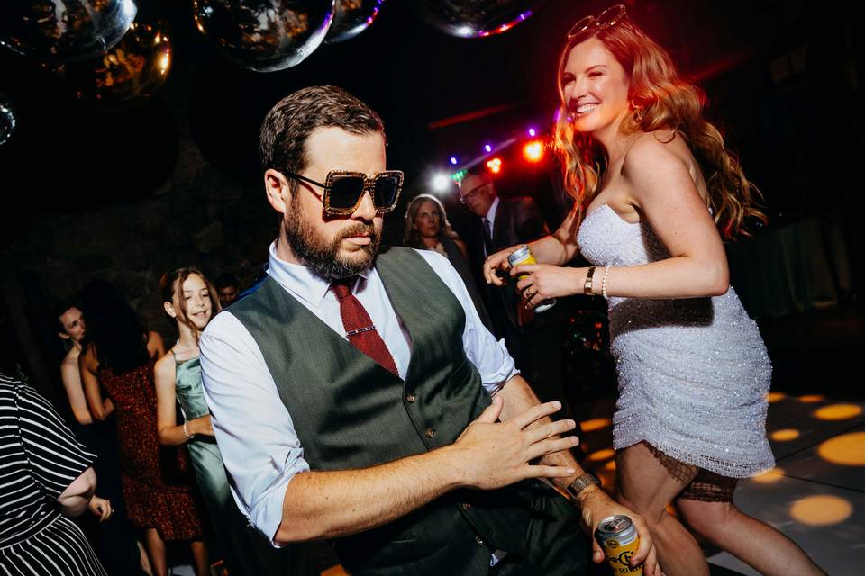 Couple on dance floor