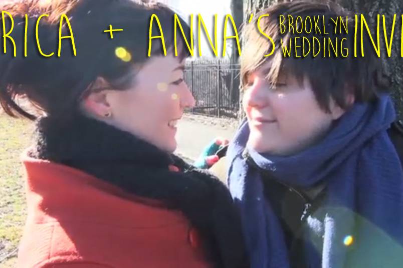 Check out Anna + Erica's Brooklyn Wedding Invite at https://vimeo.com/39386512