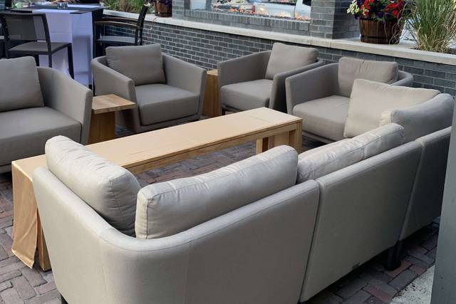 Outdoor reception area