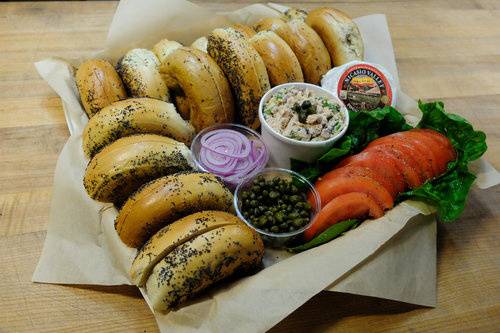 Brunch bagel platter