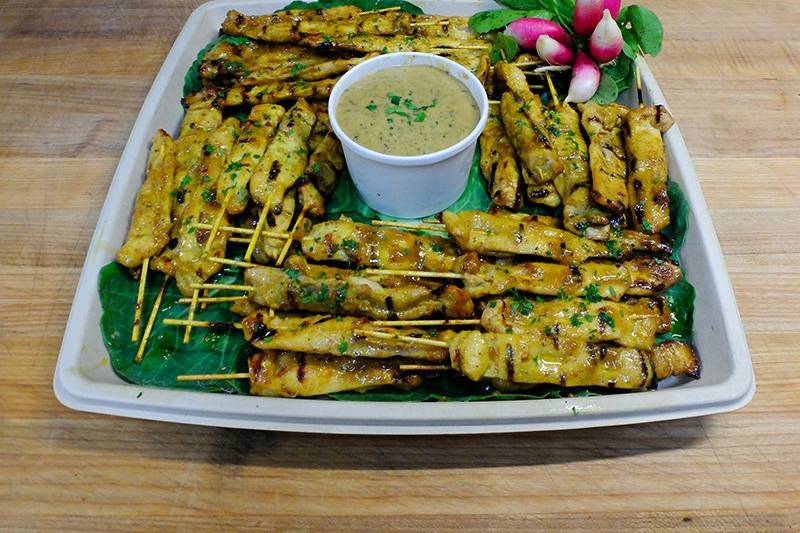 Thai chicken and peanut sauce