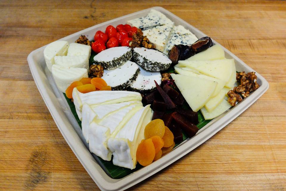 Artisan cheese platter