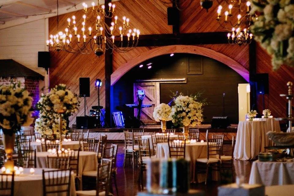 Reception and bandstand