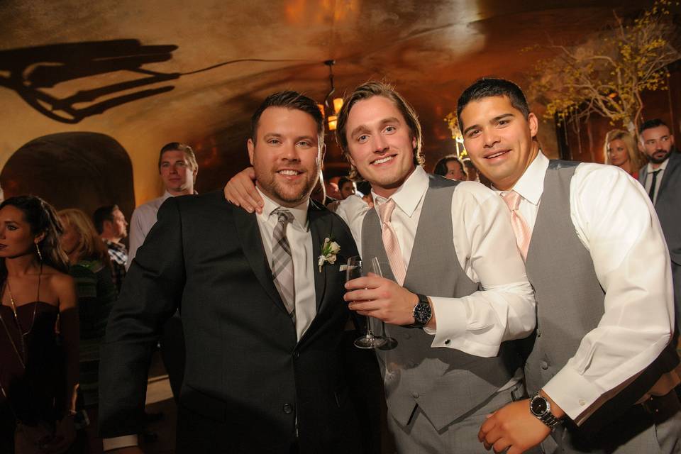 Groom with groomsmen