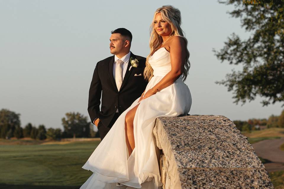 Bride and groom