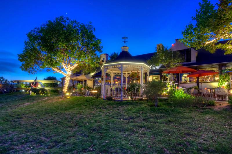 Backside of the Gazebo and Patio at Night