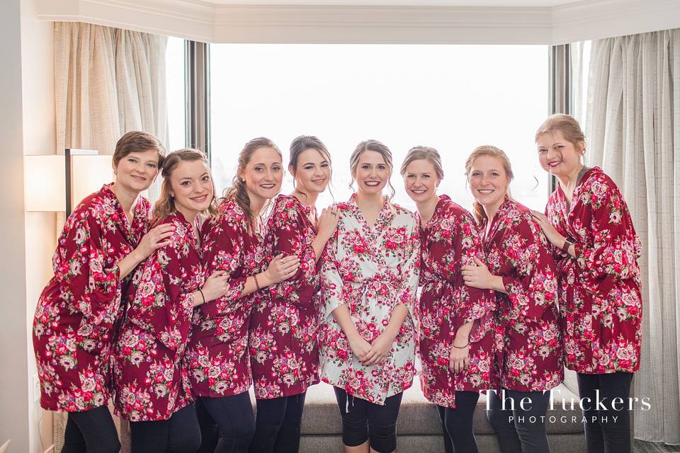 Bridal party in Suite