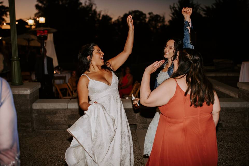 Bride on the dance floor