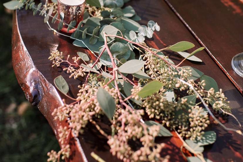 Beautiful rustic tables