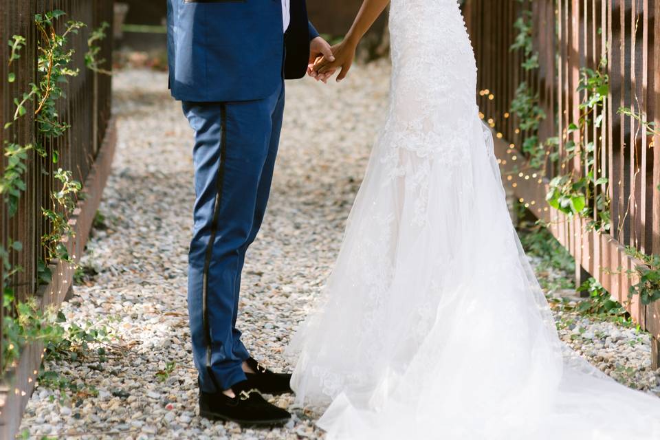 A wedding day toast!