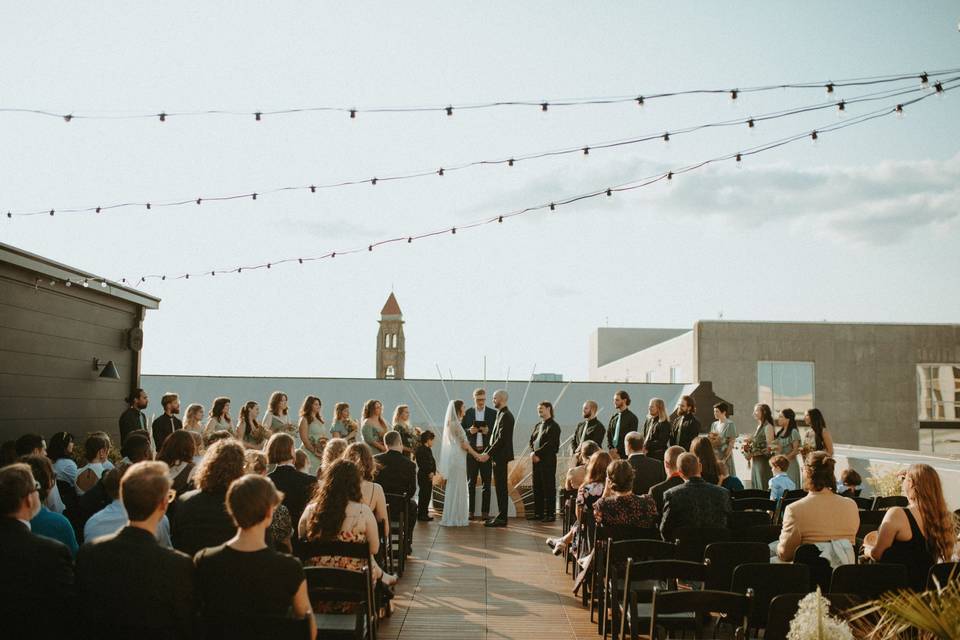 Rooftop ceremony