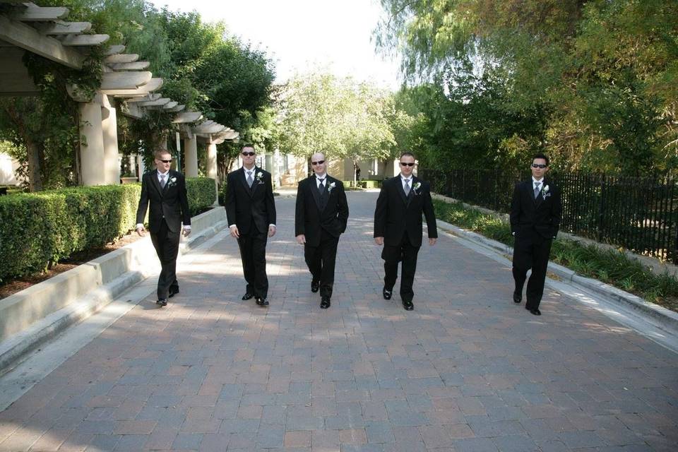 Groom and groomsmen