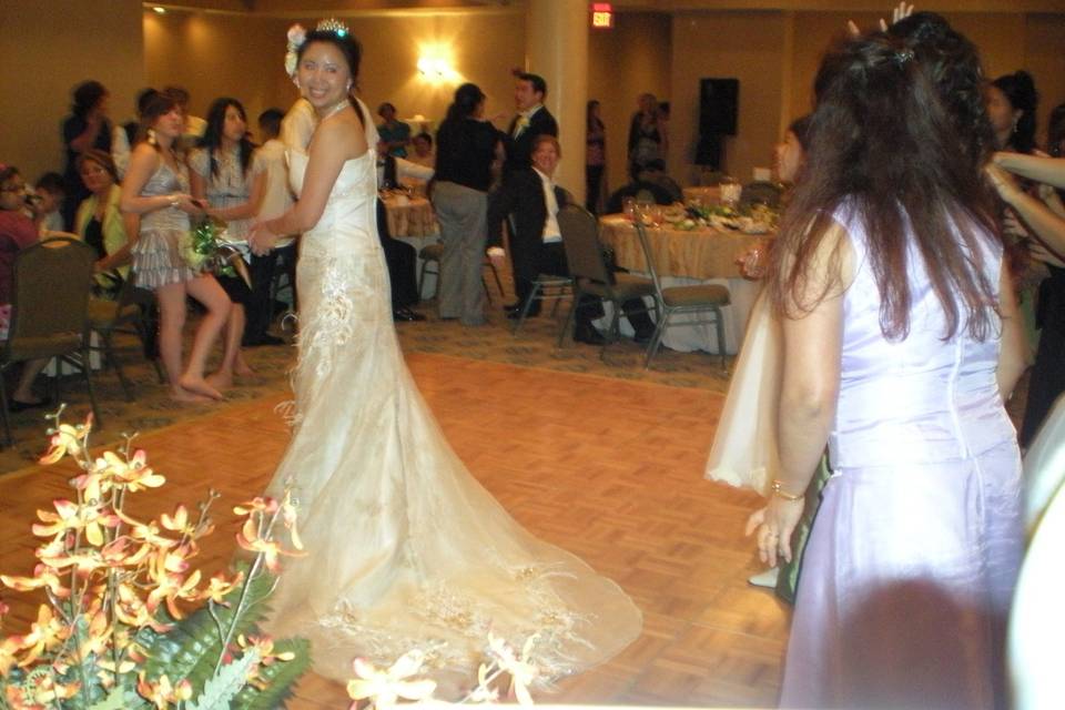 Tossing The Bouquet