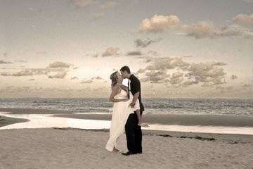 Bride and Groom on Myrtle Beach
